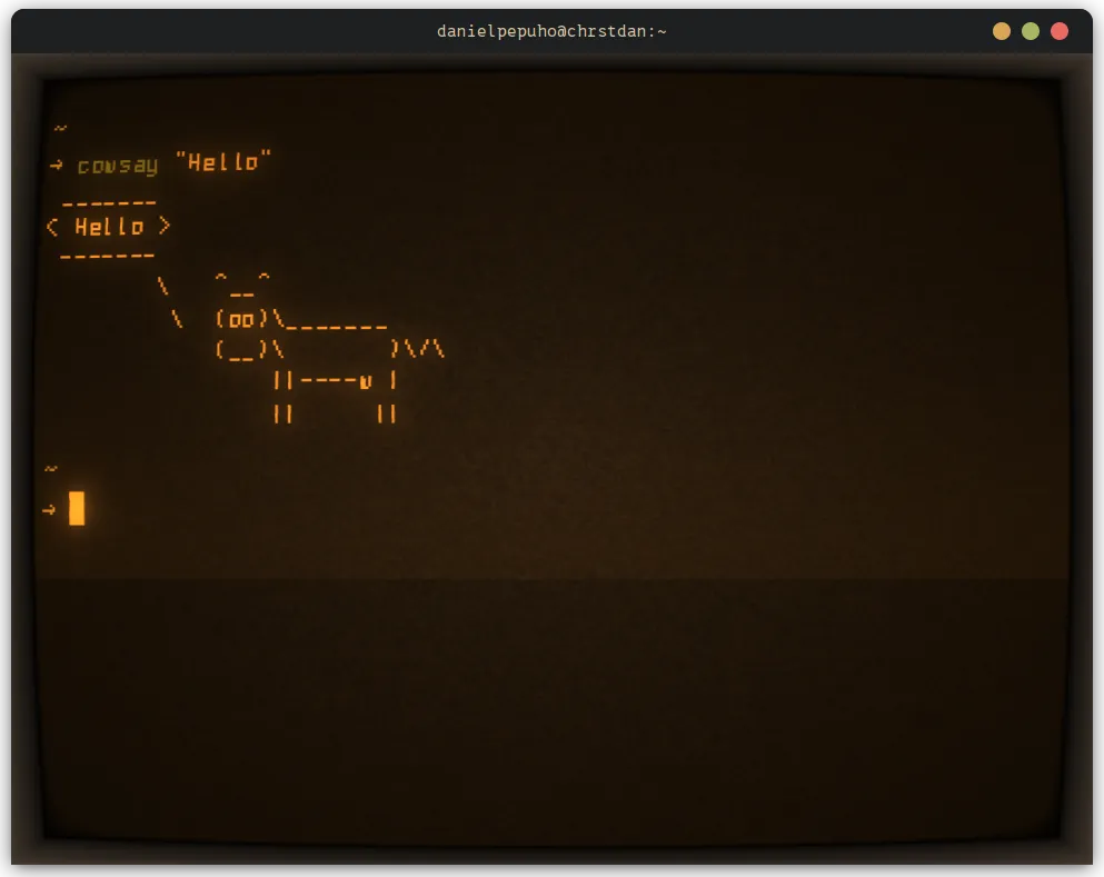 Cowsay theme